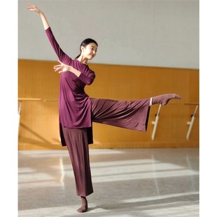 古舞舞蹈裤 阔腿裤 瑜伽爵士设考演出 宽松艺计感直筒裤 速发典练功裤