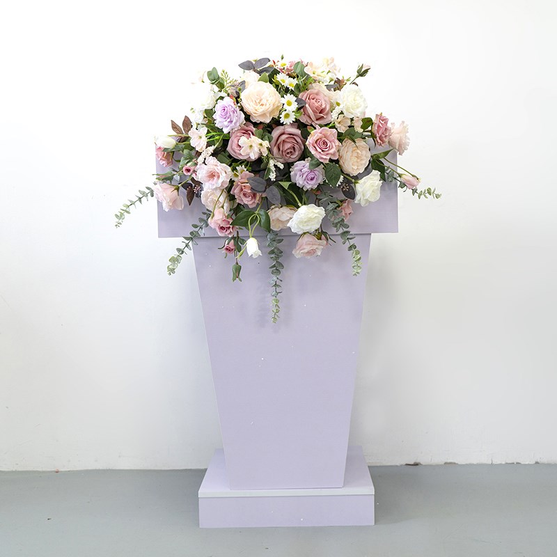 速发活动仪式讲台花艺台假花学校商务讲 毕品典礼装饰成业花艺