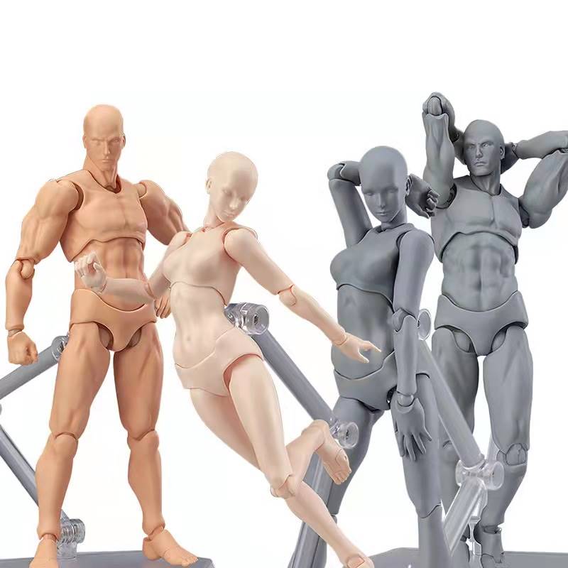 木头人n人偶关节木偶素体人体模型美术绘画摆件手掌手指关节可动