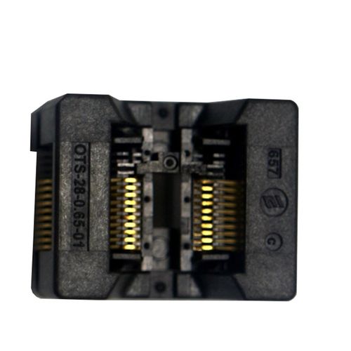 ssop-20(28)-0.65测试座/老化座SSOP20CH341socket烧录器工厂直销