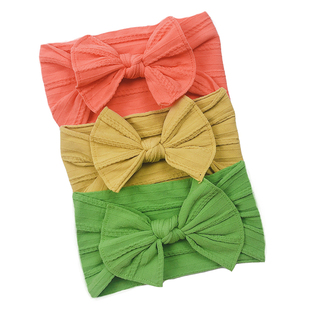 Hair Band Elastic Set Headbands Bow Baby Girls 3pcs For