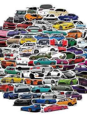 103050100PCS JDM Retroft Racng Car Grafft Stckers La