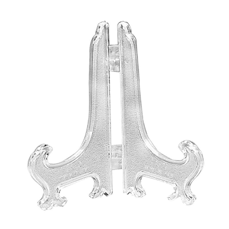12Pcs 3 Inch Plastic Easels or Plate Holders Display Dinner