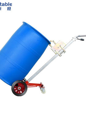 稳斯坦W2002鹰嘴式油桶搬运车咬嘴手推车手动液压转运堆高机铁桶