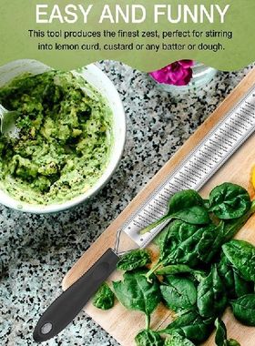 Lemon Zester & Cheese Grater - Stainless Steel - Kitchen