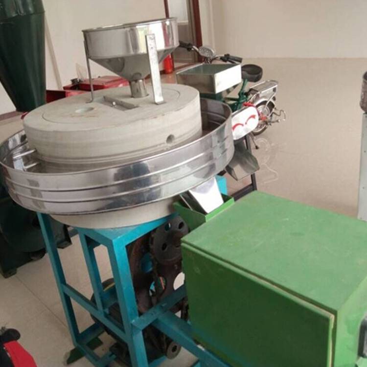 五谷杂粮石磨磨面机 电动小型家用磨粉机电动豆浆石磨机