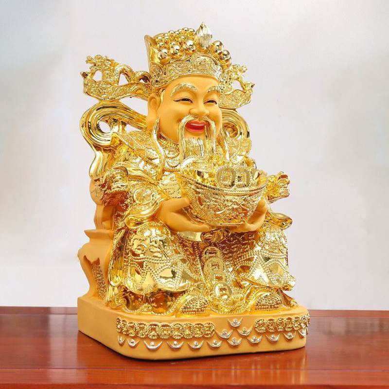 财神爷佛像招财家用供奉摆件树脂店铺办公室公司开业比干文财神