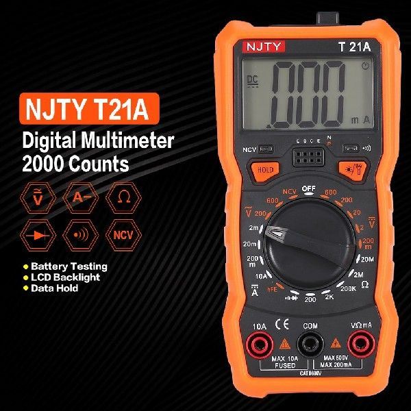 新品2023 Digitl Multimeter NJTY T21 DCC Voltge Current