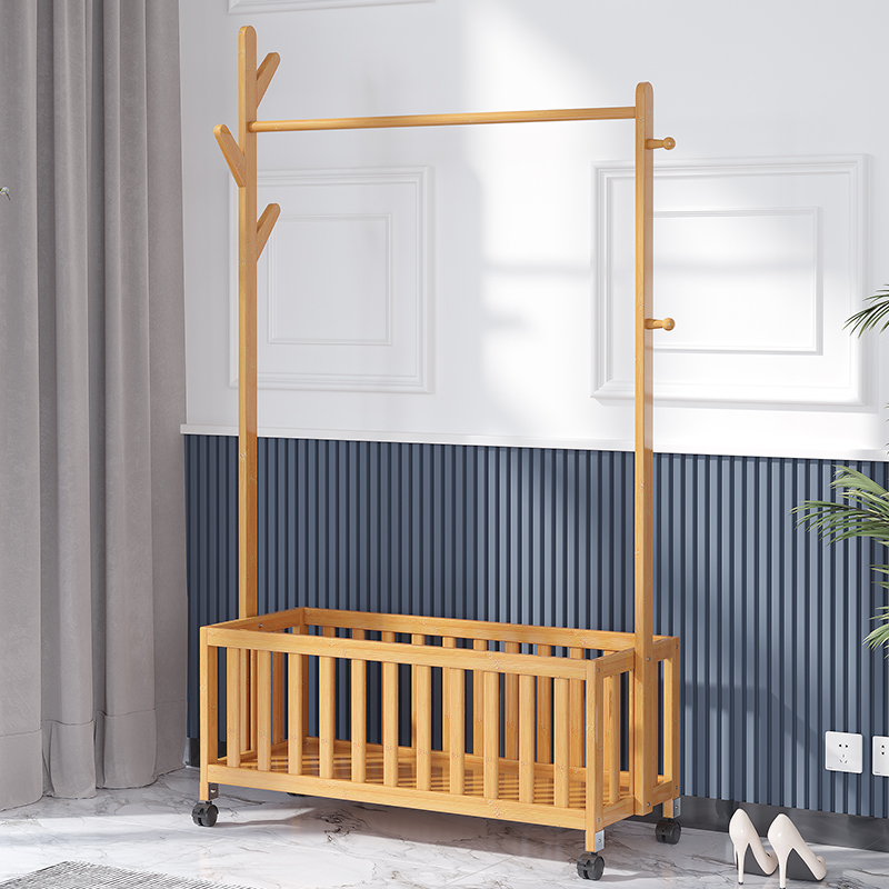 简易衣帽架落地卧室内挂衣架可移动衣服架子衣橱家用轻奢收纳衣柜