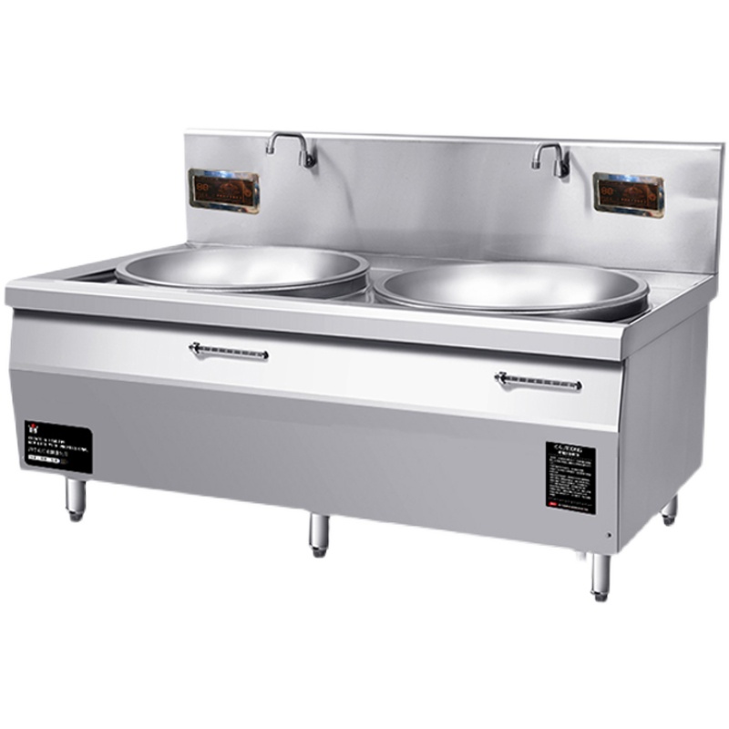 商用大锅灶电磁炉大功率电热灶台学校工地食堂67890大锅1米1.2米