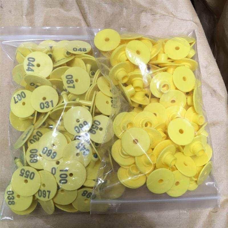 羊耳标 带字耳标牌有字羊耳标牌 羊用耳标防脱落 羊标号牌 羊耳牌