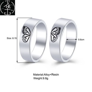 .simple couples rings men women gift accessories finger ring