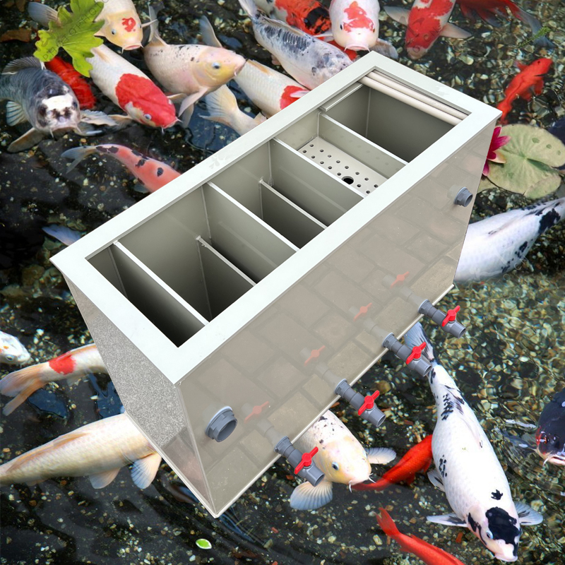 大型加厚锦鲤缸侧滤过滤器鱼缸上滤沉淀干湿分离过滤盒鱼池过滤槽