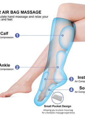 Pressotherapy Leg Massager Air Compression Circulation Foot