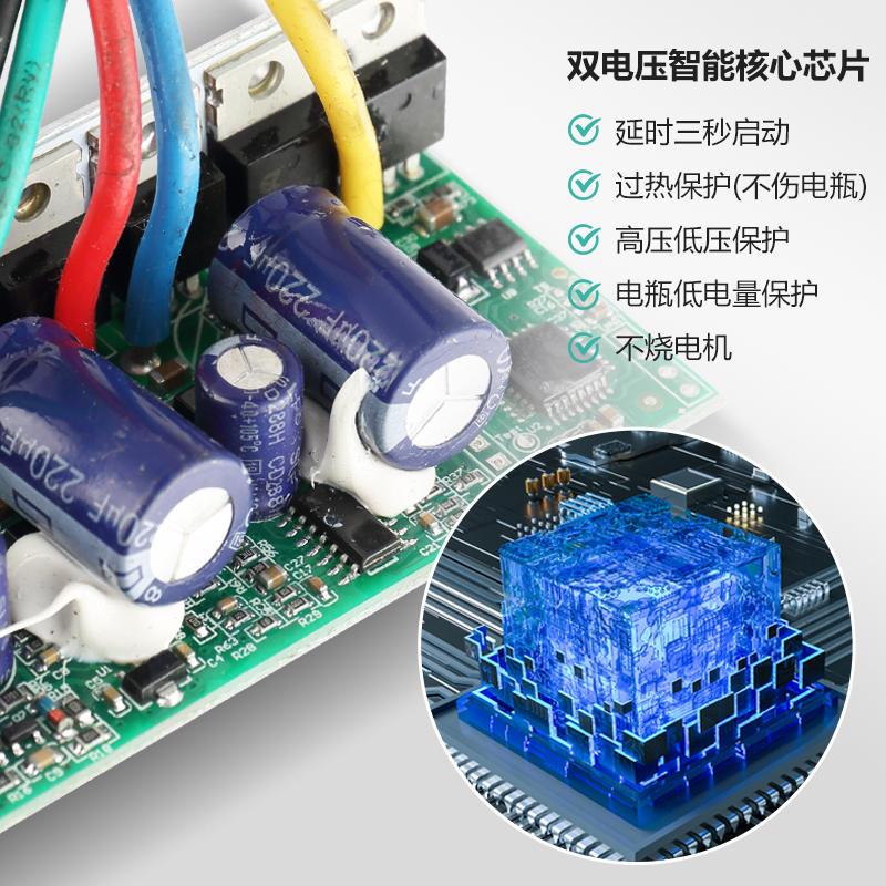 智能无刷直流潜水泵48V60V72通用电瓶车电动抽水机农用浇地抽水泵