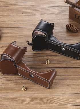 适用佳能5D4皮套90D复古绿色5DSR单眼60D80D相机包R 5D3保护壳80