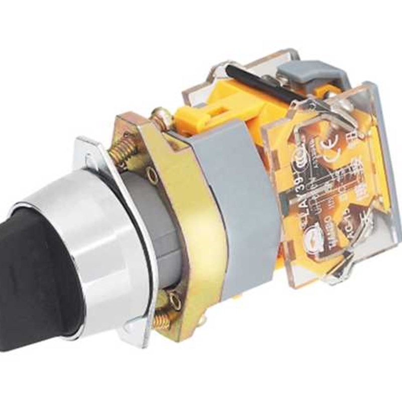 。按钮 LAY9A-2XS/FFU 三位置短柄自复位旋0钮 启动按钮开关