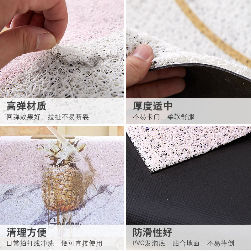 Cut European inTs door can cut North PVC loop floor mat li