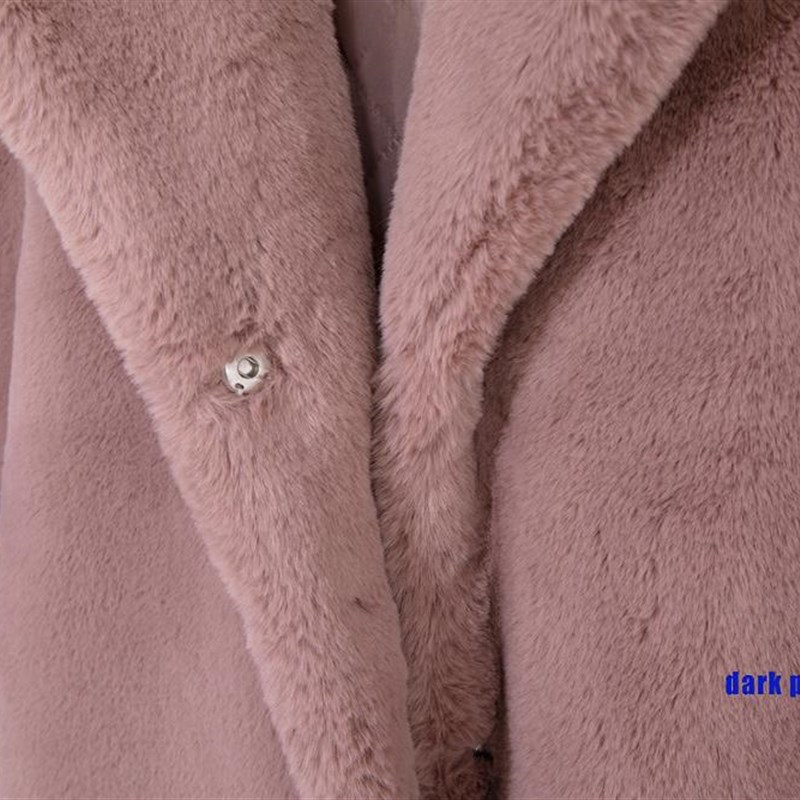 2021 New Women Winter Warm Faux Fur Coat Thick Women Long Co