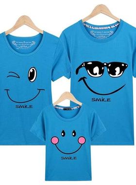 iling face simle TShirts loose women men Couple t shirt