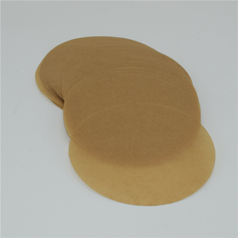 餐厅牛皮纸小吃垫纸薯条吸油纸 汉堡包蛋糕烧烤垫盘用纸 圆形黄色