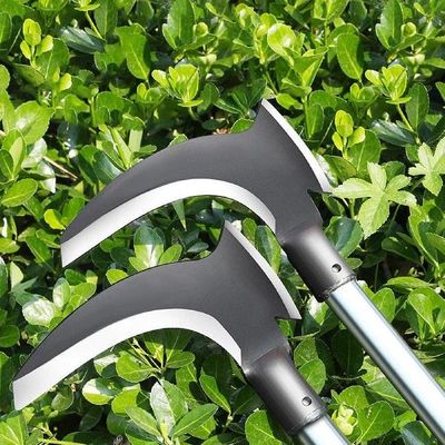 1PCS High Manganese Steel Double Sickle Chopping Scythe