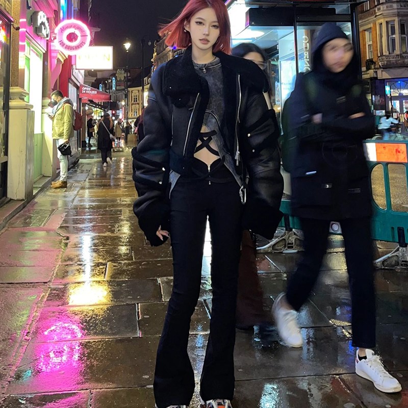 主播中分假发女夏短发bobo头红色中分短直发彩色潮女团网红jk发套