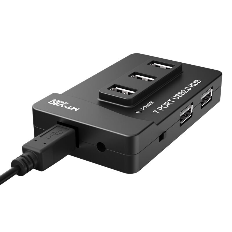迈拓维矩USB2.0分线器一拖四一拖七USB3.0集线器扩展键鼠USB-HUBM