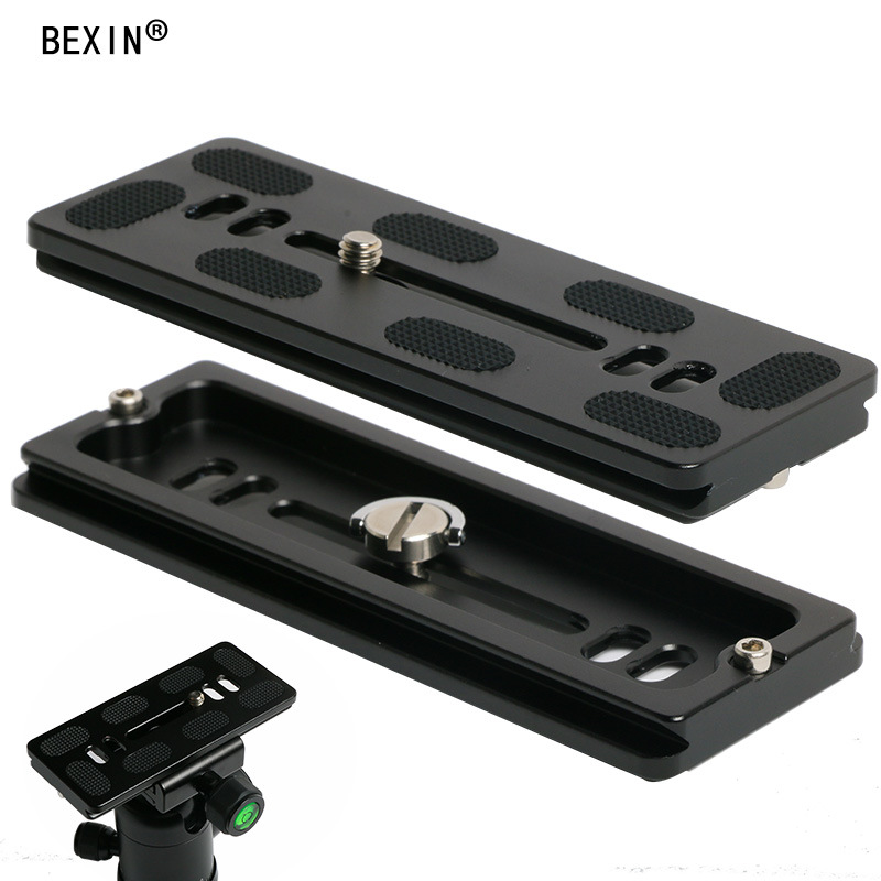 加长单反相机快装板三脚架云台快拆板120MM摄影配件PU快装板