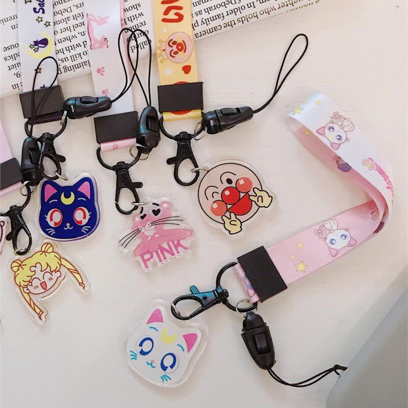 Sailor Moon Luna  Anpanman Pink Panther Pattern Neck/Wris