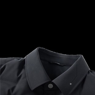 冠驰服饰王二利的胖有圈强者黑武士轻薄保暖翻领夹克羽绒服5685