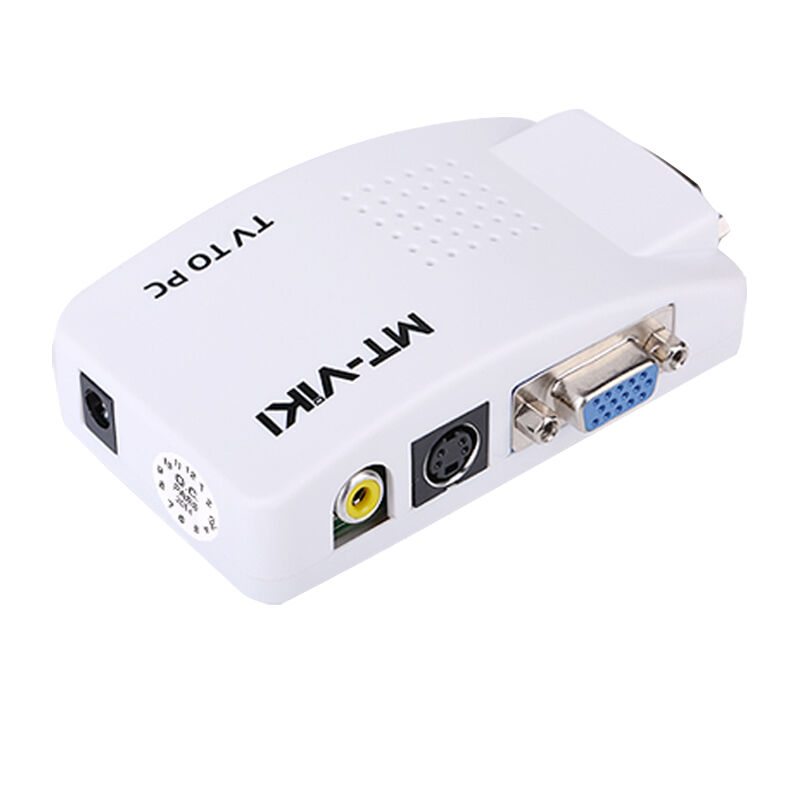 迈拓维矩VGA转AV转换器av转vga线S端子机顶盒视频TV转电脑显示器