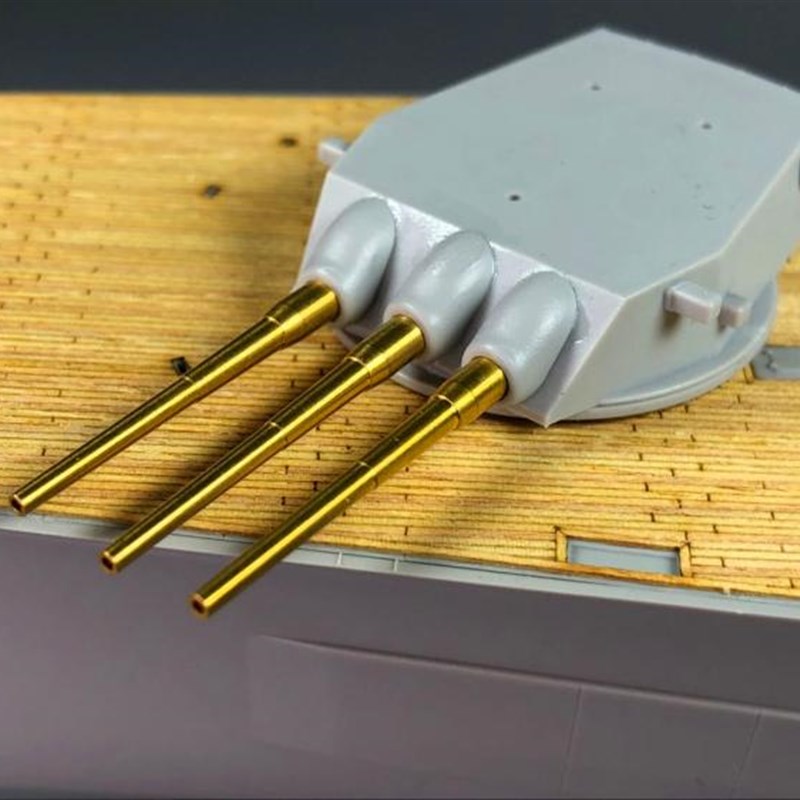 川渝CYG020 1/350阿拉斯加,关岛号,夏威夷号305mm金属主炮管X9