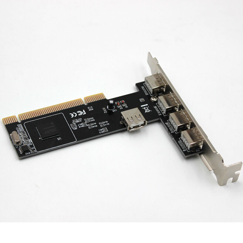 索厉(Suoli)PCI转USB2.0五口扩展卡/转接卡台式电脑主机后置5口U