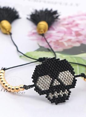 Steet fashion gold beads tassels punk rice BEADS HANDMADE sk