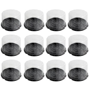 1 Set  Bakery Round Shape Plastic Cake Boxes Bakery Round Sh