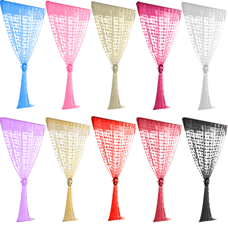 Colorful Romantic Love Pattern Line String Curtain Window Do