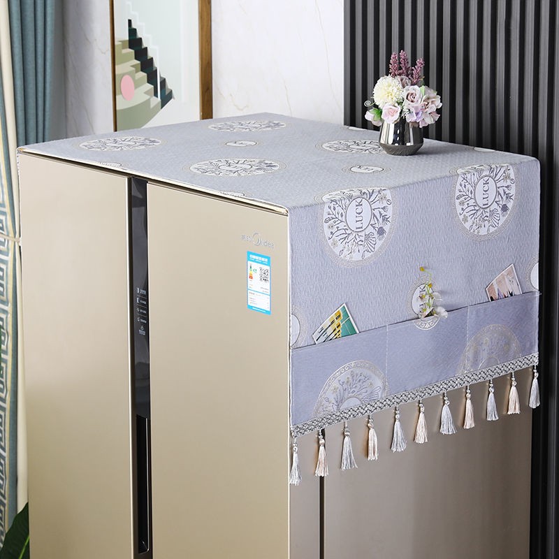 单开门双开门冰箱防尘盖布洗衣机防尘罩保护罩微波炉烤箱罩子盖巾
