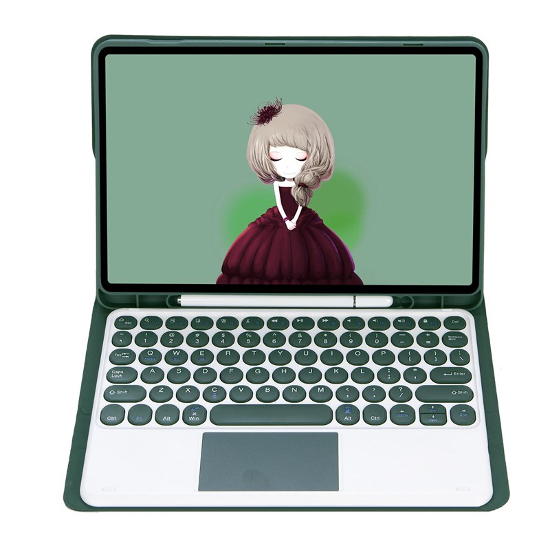 现货适用蓝牙键盘皮套P610保护壳S7+圆帽A8T970妙控触摸S6lit