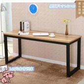 simple office long White table household desk wall