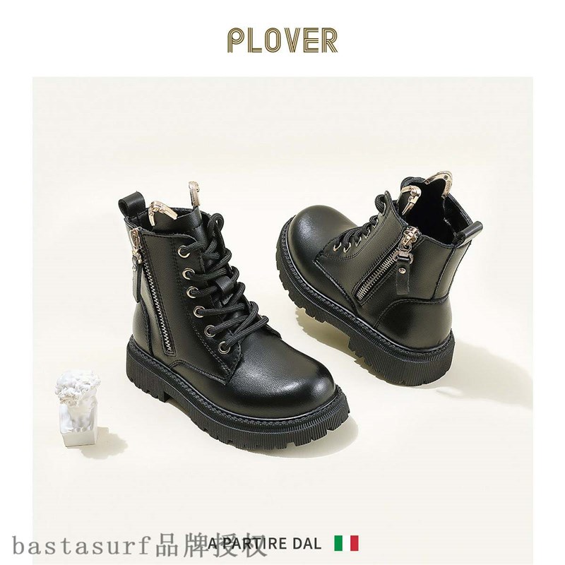 Woodpecker girls Leather Boots 2021 autumn and winter new