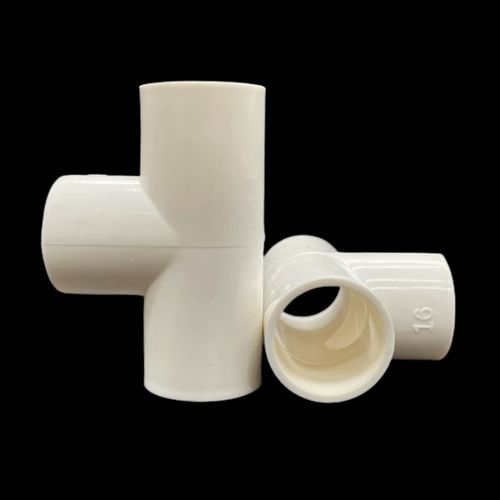 PVC电线管三通 线管配件16202540mm 电工阻燃穿线 32三通国标加厚