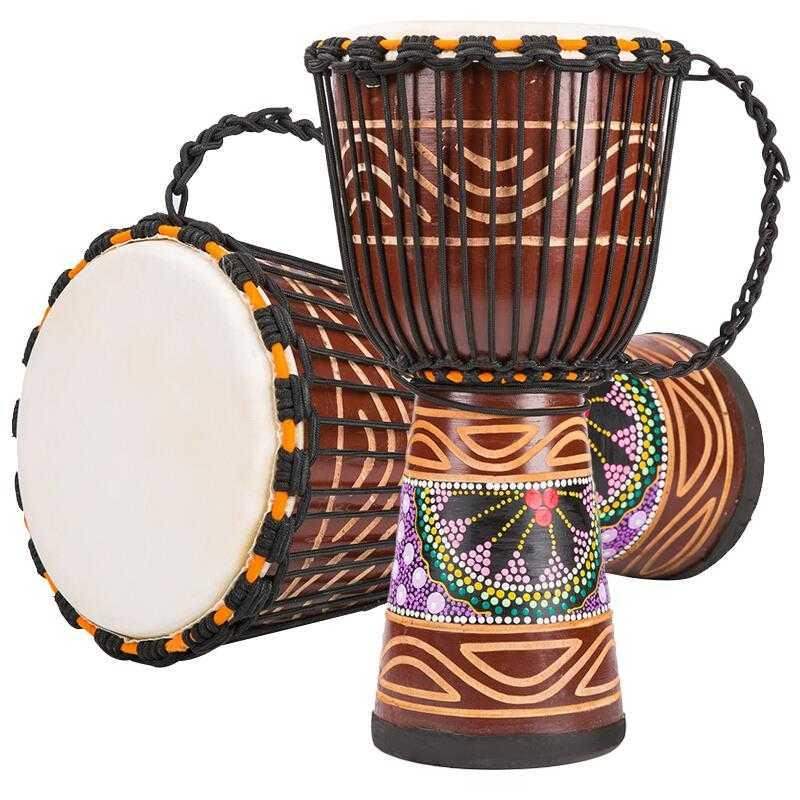 非洲鼓乐器手拍鼓手鼓儿童手鼓10寸羊皮鼓成人初学者云