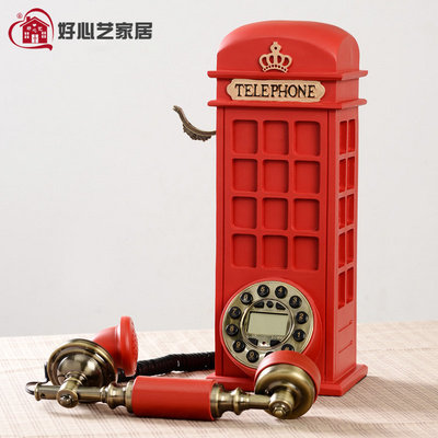 2021复f古座机电话时尚创意个性北欧家用旋转盘无线插卡老H式固定