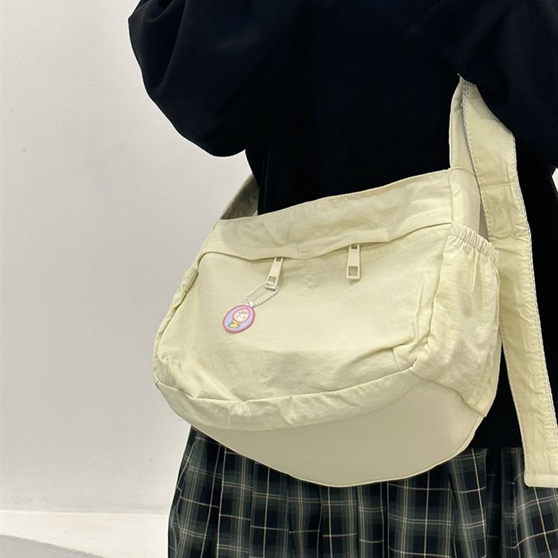 慵懒日系ins风大学生上课包休闲运动瑜伽健身包轻便郊游斜挎包女