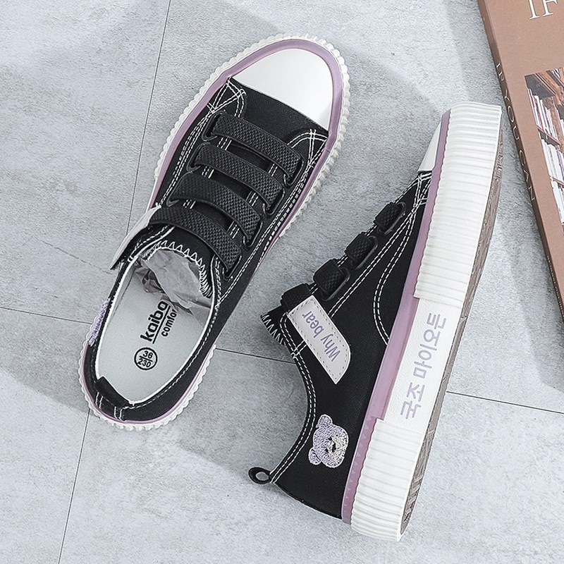 厂家帆布鞋男童中大童布鞋2021秋季新款一脚蹬女大童板鞋儿童男孩