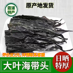 新福建干海带头无尾厚干海带块干货日晒批发包邮无干燥剂净重海带