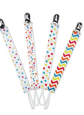 1pcs Adjust Baby Pacifier Clip Chain Ribbon Dummy Holder Chu