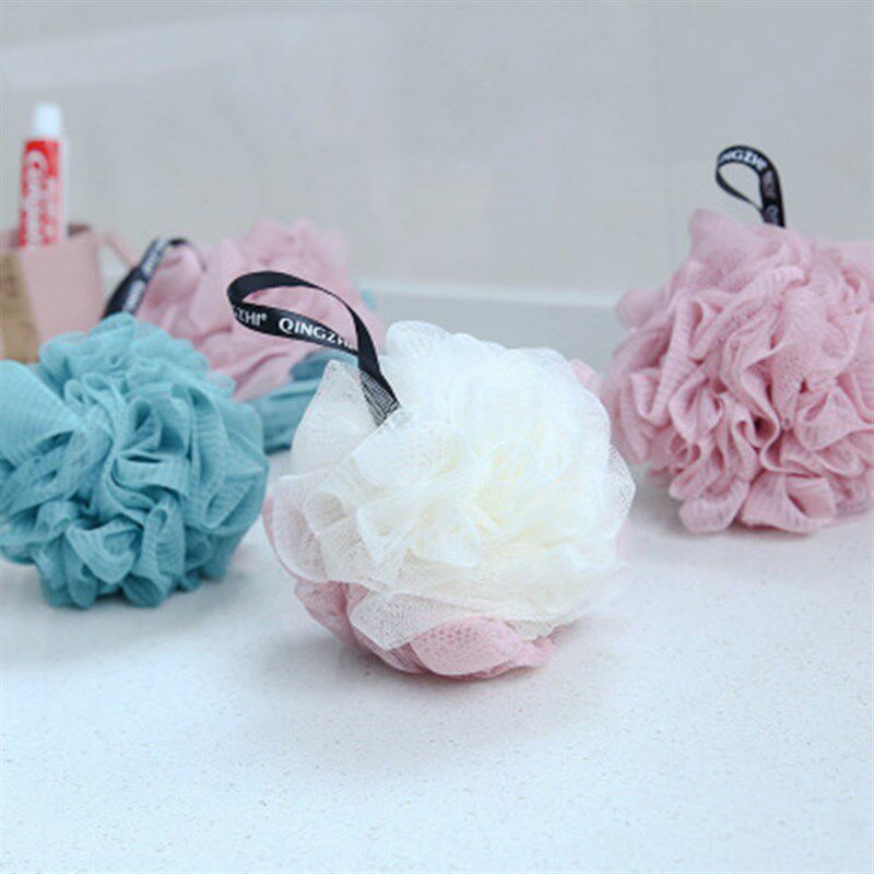 Large two-color super soft bath ball bath flower color matc