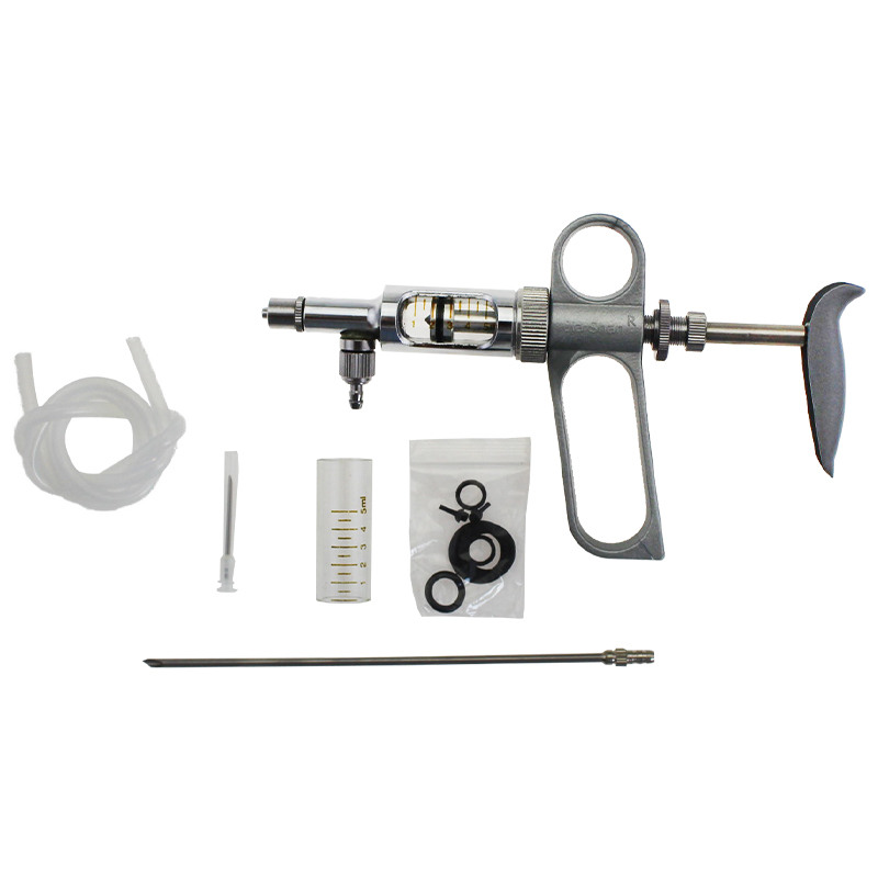 佳善2ML金属连续注射器 疫苗禽用枪式 5毫升兽用猪用牛用注射针